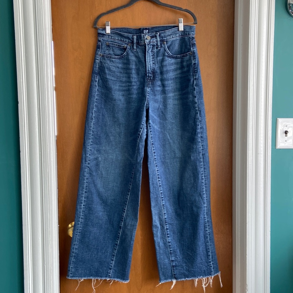 Gap wide leg jeans size 8
